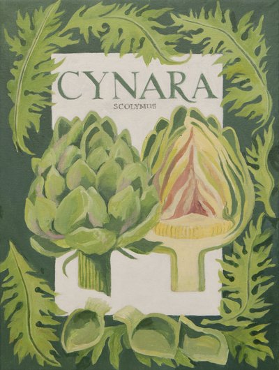 Cynara (artichaut) (acrylique) - Jennifer Abbott