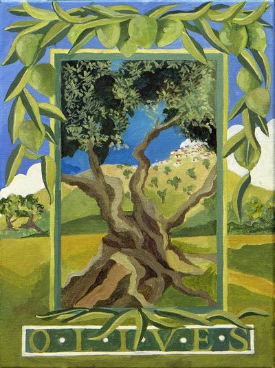 Olives vertes, 2014 (acrylique sur toile) - Jennifer Abbott