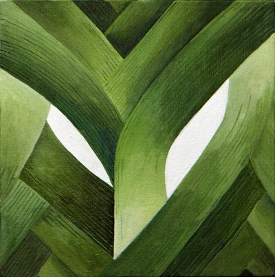 Poireaux, 2013 (acrylique sur toile) - Jennifer Abbott