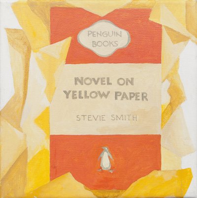 Couverture de livre Penguin. Roman sur papier jaune (acrylique) - Jennifer Abbott