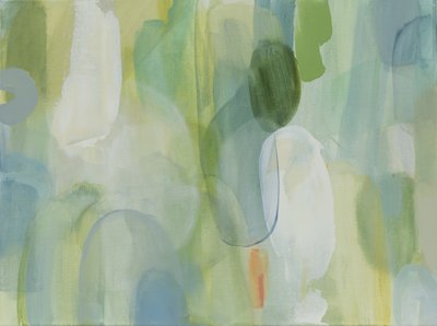 Abstrait vert et bleu - Jenny Westenhofer