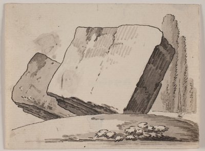 Fragments de ruines et cyprès - Jens Petersen Lund