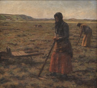 Femmes coupant de la bruyère - Jens Vige