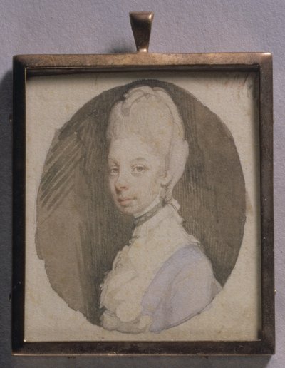Portrait miniature de la reine Charlotte, c.1772 - Jeremiah Meyer