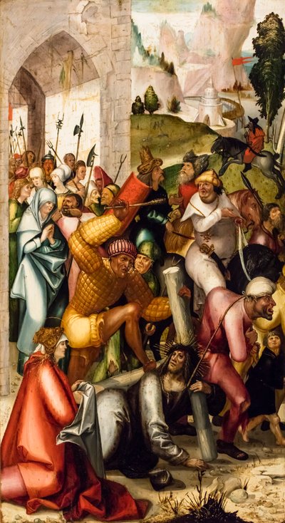 Portement de croix, vers 1515 (tempera et huile sur bois de conifère) - Jerg Ratgeb