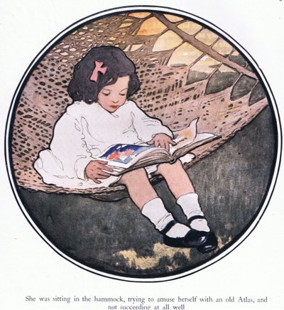 Elle était assise dans le hamac, essayant de s