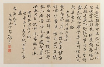 Calligraphie avec seize lignes verticales de script, 1644-1911 - Jiang Shijie