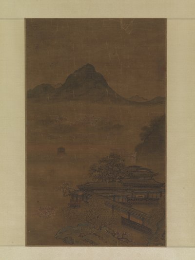 Pavillons palatiaux dans les brumes printanières - Jiang Yuan