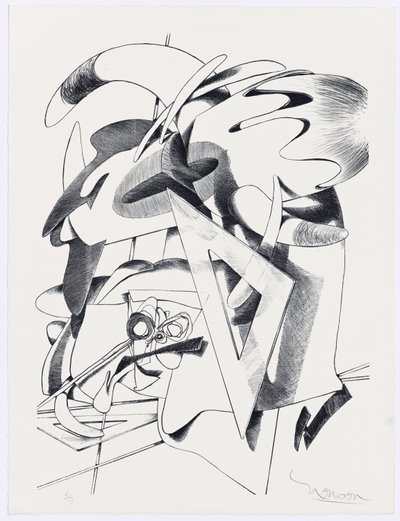 Abstraction avec triangle - Jim Monson