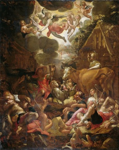 Annonciation aux bergers - Joachim Wtewael or Utewael