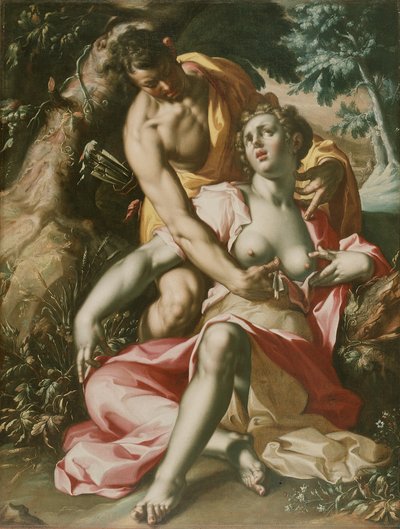Céphale et Procris (La mort de Procris), vers 1595-1600 (huile sur toile) - Joachim Wtewael or Utewael or Wyewael