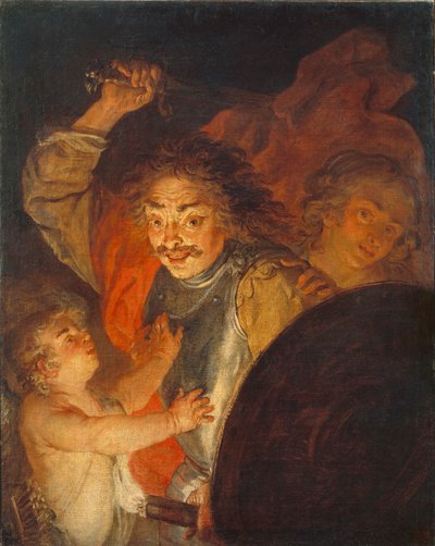Mars, Vénus et Cupidon Allégorie de la colère, vers 1630 - Joachim von Sandrart