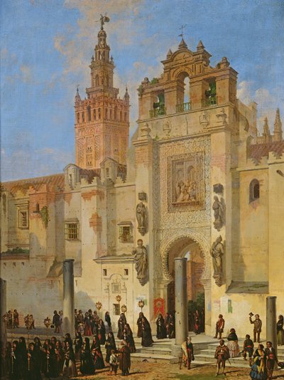 Procession religieuse à Séville - Joachin Dominguez Becquer