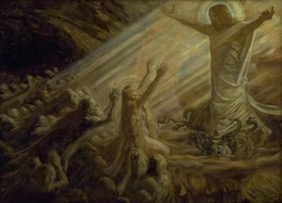 Le Christ dans le royaume des morts. Étude - Joakim Frederik Skovgaard