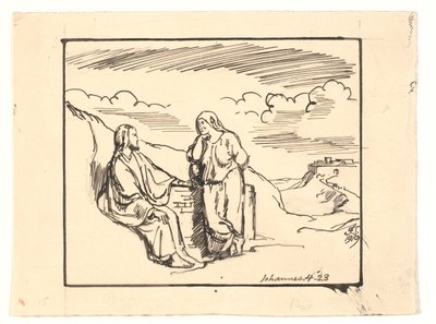Le Christ et la femme samaritaine - Joakim Frederik Skovgaard