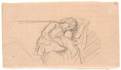 Femme avec enfant sur les genoux, assise sur un canapé - Joakim Frederik Skovgaard