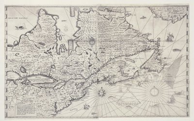 Carte du Canada, gravure d
