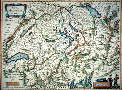 Nouvelle carte de la Suisse - Joannes Jansson