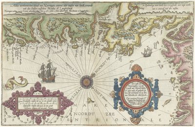 Carte de la côte de la Norvège et de la Suède entre Merdøy et Uddevalla - Joannes van Doetecum