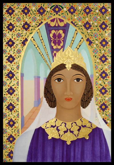 Reine Esther, 2014 (tempera à l