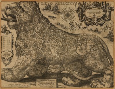 Leo Belgicus. LOC 97683562 - Jodocus Hondius