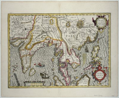 Le sous-continent indien aux Philippines par les parties nord de l