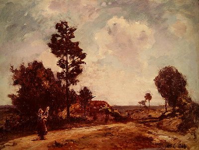 Paysage avec figure féminine - Johan Barthold Jongkind