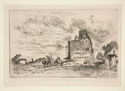 Démolitions de la Rue des Francs-Bourgeois Saint-Marcel - Johan Barthold Jongkind