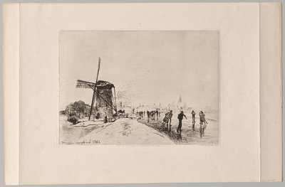 Vue de la ville de Maaslins - Johan Barthold Jongkind