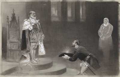 Conception pour illustration dans De Amsterdammer: Le cadeau des Transvaalers pour le roi Édouard - Johan Braakensiek