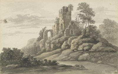 Les ruines du château à Wehlen - Johan Christian Dahl