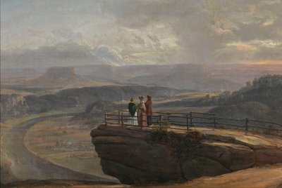 Vue depuis Bastei - Johan Christian Dahl