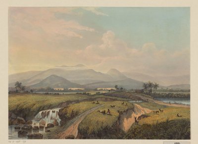 Vue sur les montagnes de Java - Johan Conrad Greive