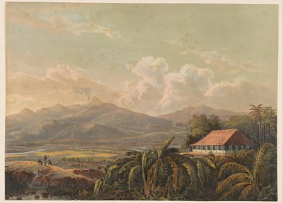 Vue du domaine et résidence Tjiptrap à Java - Johan Conrad Greive
