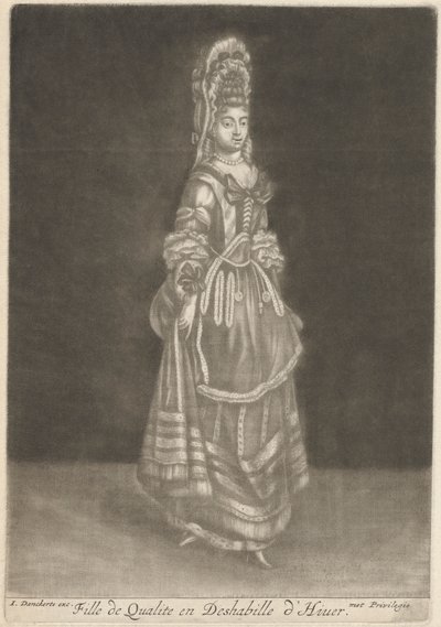 Fille de qualité en déshabillé d