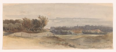 Paysage panoramique - Johan Hendrik Weissenbruch (signed by artist)