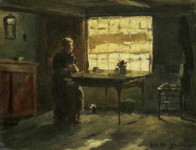 Intérieur paysan - Johan Hendrik Weissenbruch
