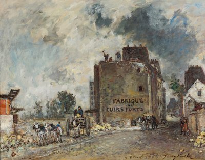 Travaux de démolition dans la rue des Francs-Bourgeois St. Marcel - Johan Jongkind