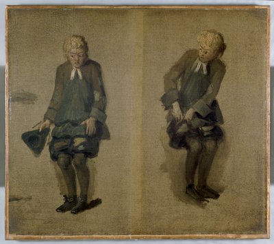 Deux croquis de David Garrick en personnage, XVIIIe siècle - Johan Joseph Zoffany