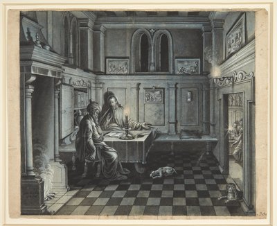 Christ et Nicodème - Johan Keyll