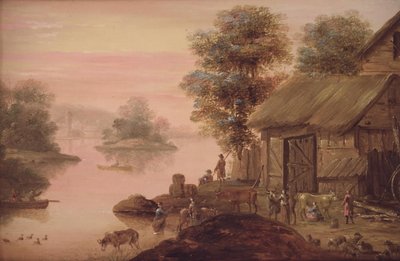 Paysage à la manière hollandaise - Johan Mandelberg
