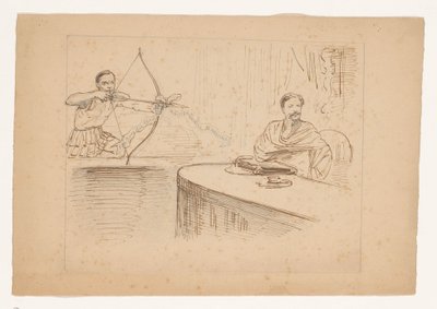 Étude pour caricature 