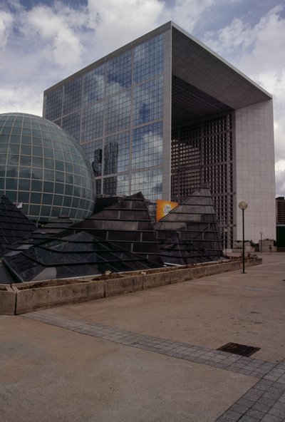 Immeubles du quartier de La Défense, Paris, Ile-de-France, France, Détail - Johan Otto von & Andreu Paul (1938 2018) Spreckelsen