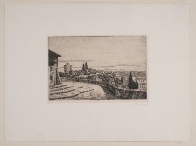 Vue sur Rome depuis la colline du Janicule - Johan Rohde