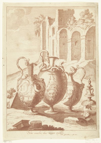 Quatre vases, le quatrième cassé - Johan Teyler (attributed to)