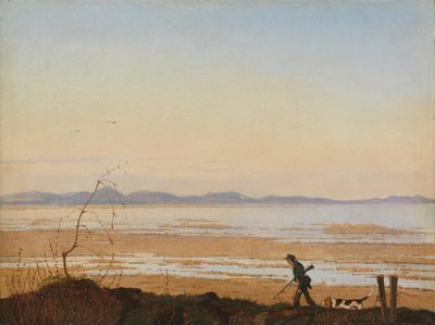 Une soirée au bord du lac Arresø, ca. 1837 - Johan Thomas Lundbye