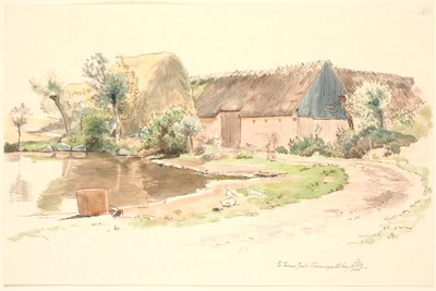 Ferme et étang de village - Johan Thomas Lundbye