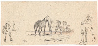 Les deux chevaux; ainsi qu