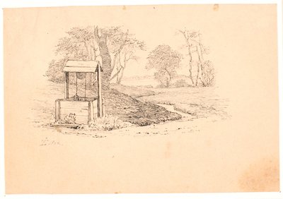La source. Illustration pour "Fables pour enfants" de Kaalund. Voir commentaire du catalogue d