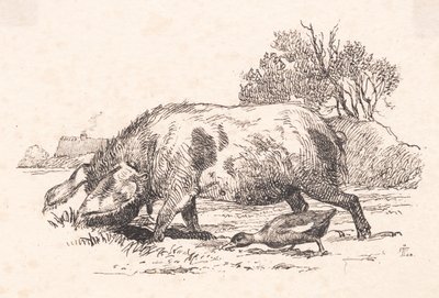 Le cochon et le canard - Johan Thomas Lundbye
